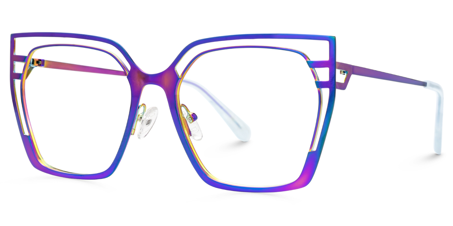 Quinn Geometric Iridescent Glasses1