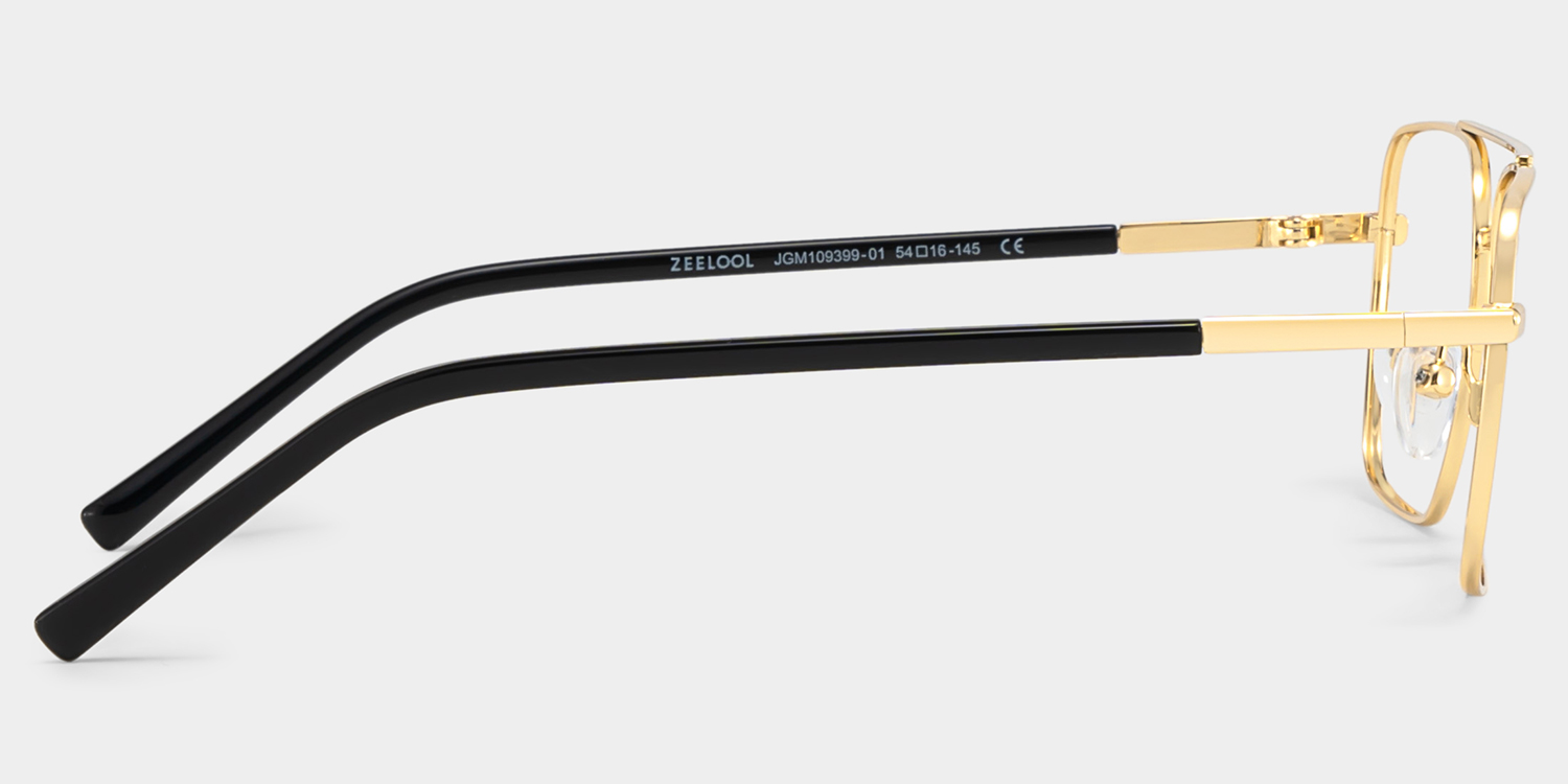 Iris Gold Frame Glasses with Aviator Frame Online | ZEELOOL Canada5