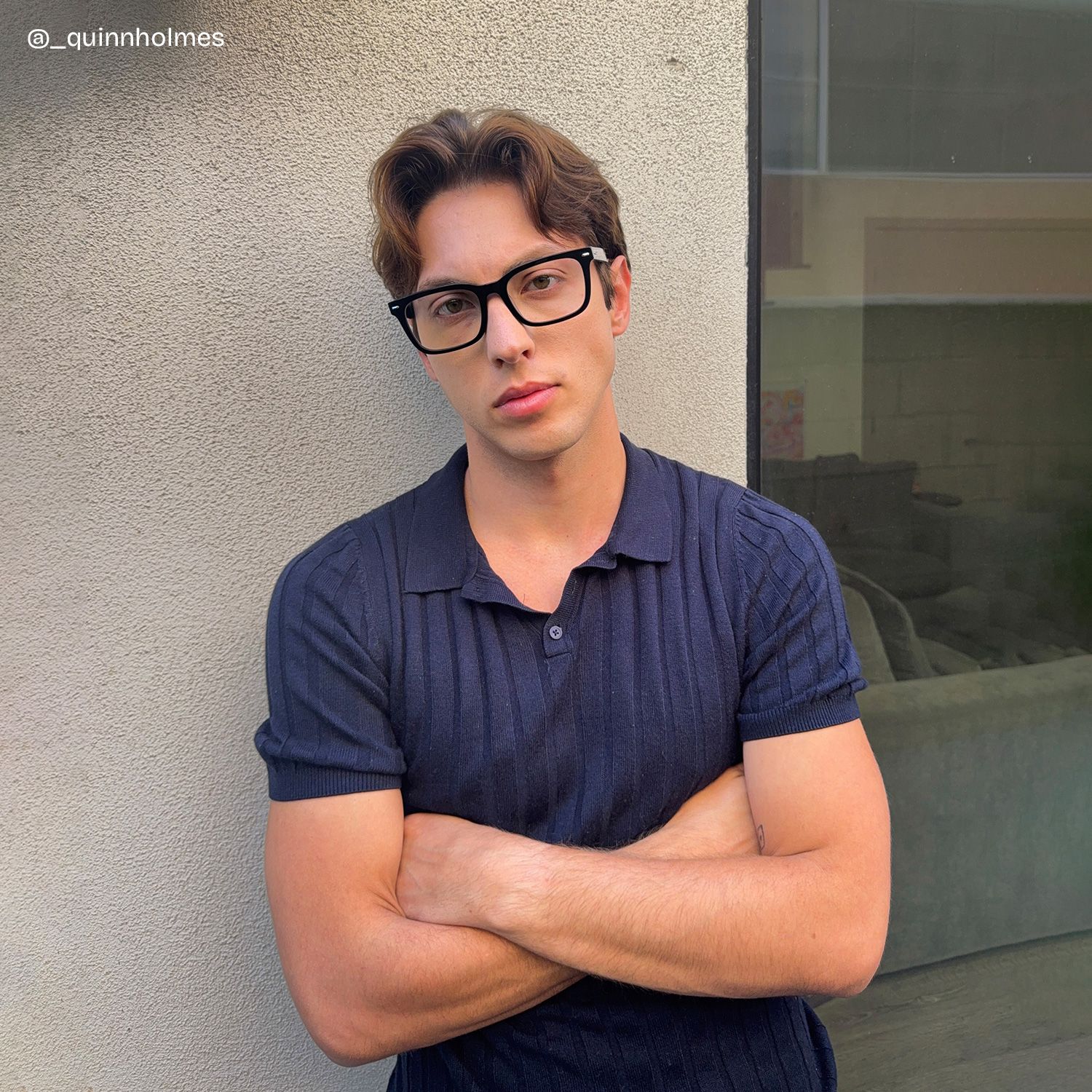 Patrick Thick Black Rectangle Glasses for Men | ZEELOOL7