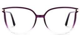 Rodz Square Purple Clear Glasses0