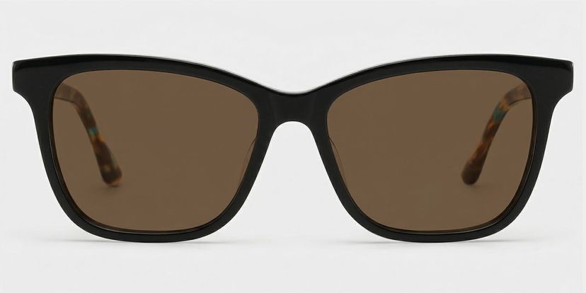 Faith Black Rectangle Glasses