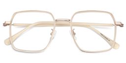 Moody Square White Glasses2
