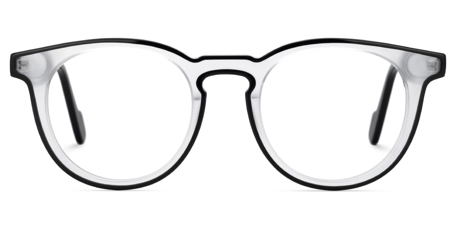 Suzette Eyeglasses in Round Two-Tone Frame | ZEELOOL Canada0