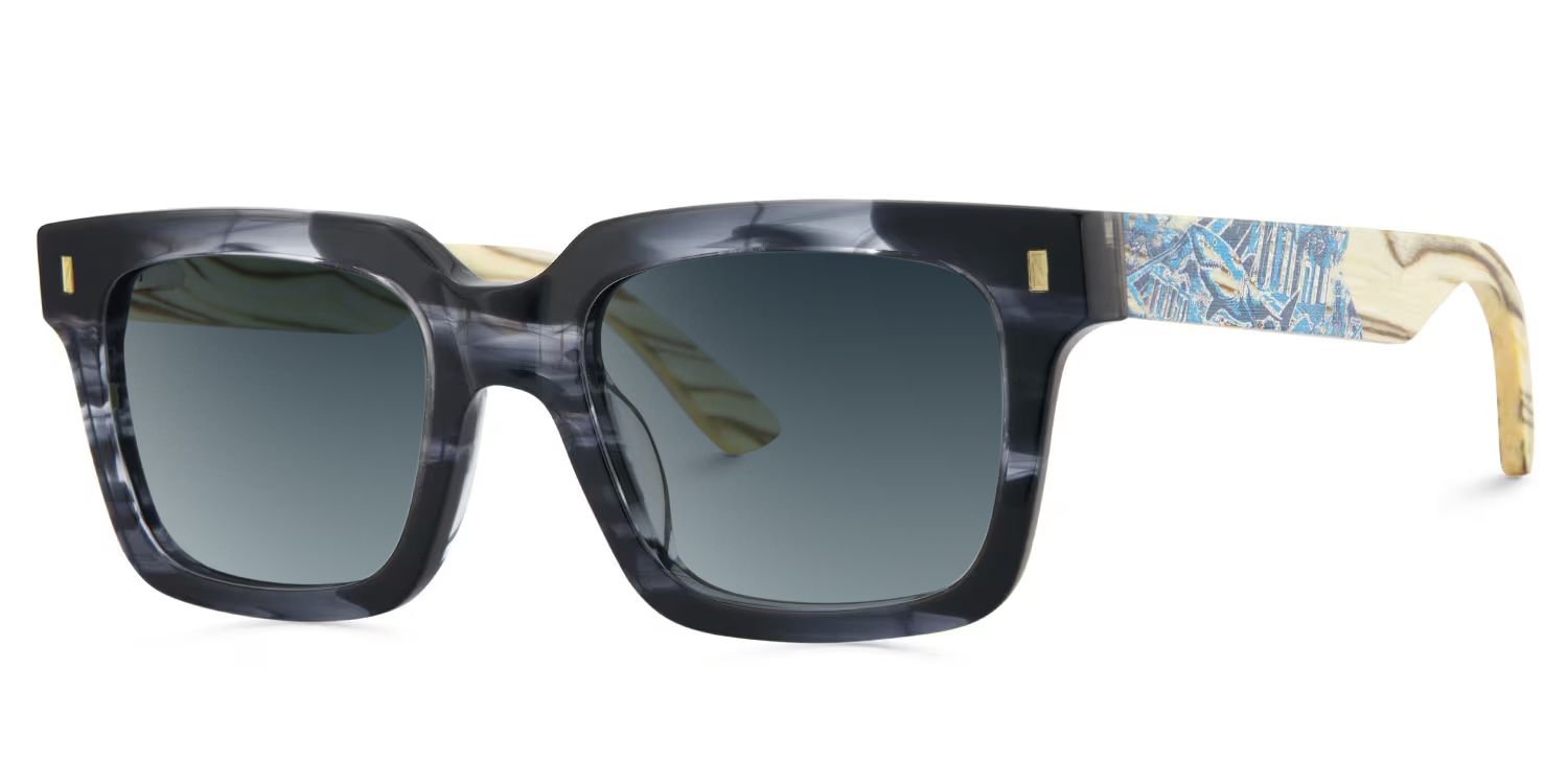 Rangel Gray Frame Sunglasses with Rectangle Style | ZEELOOL CA2