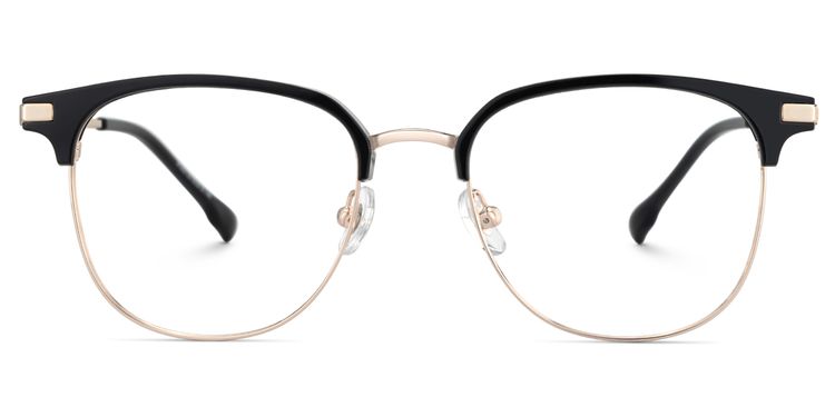 Naranjo Browline Black Glasses