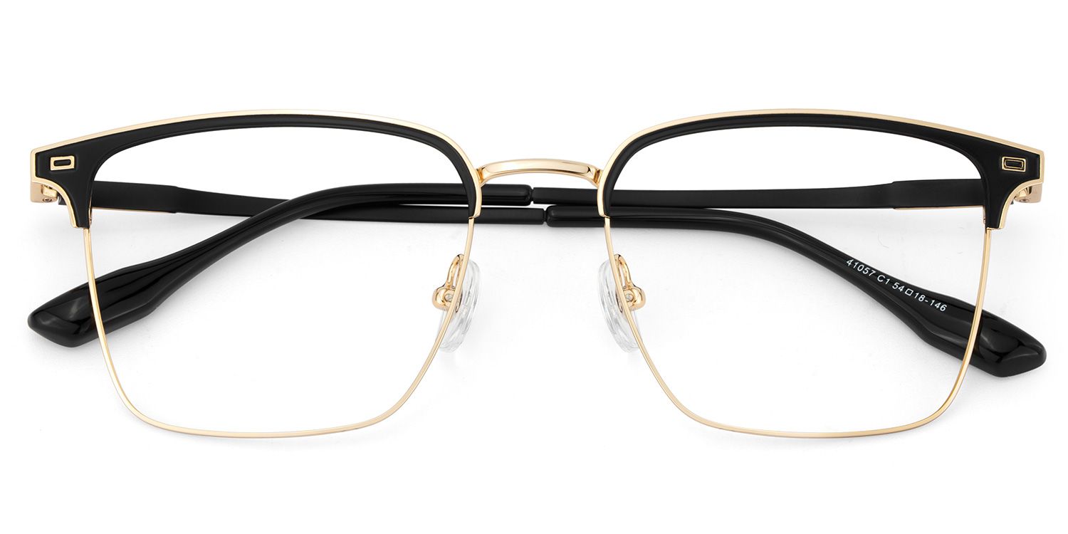 Dawson Black Rectangle Prescription Glasses | ZEELOOL Canada2