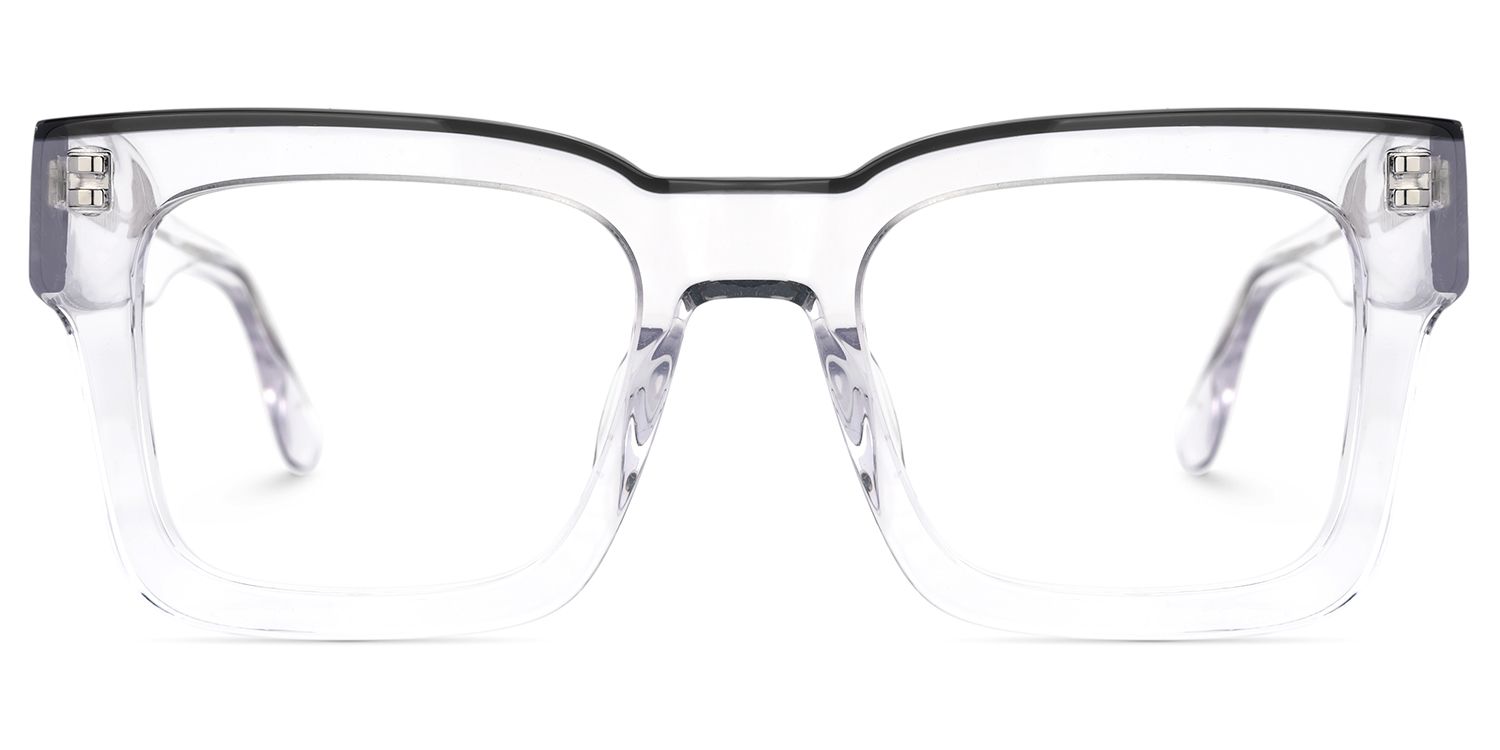 Vorse Square Clear Clear Spectacle Frames for Men | ZEELOOL Canada0