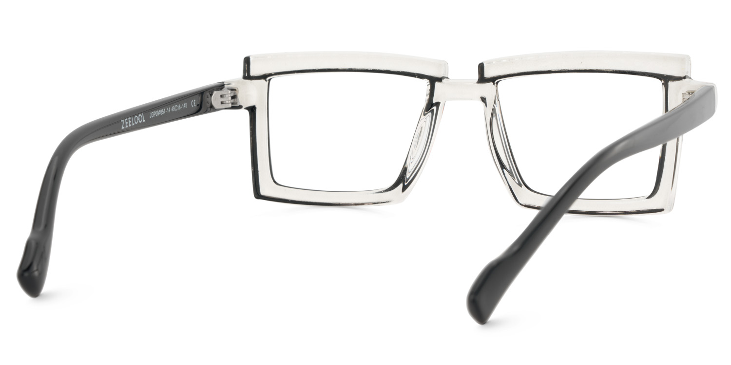 Zephyr Rectangle Orange Glasses5