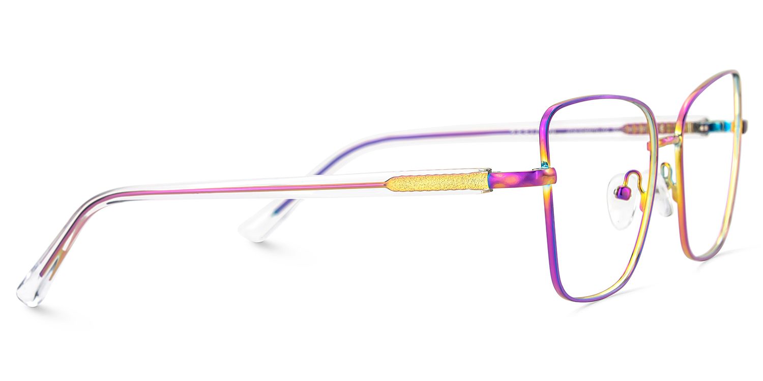 Jace Iridescent Square Prescription Glasses | ZEELOOL Canada4
