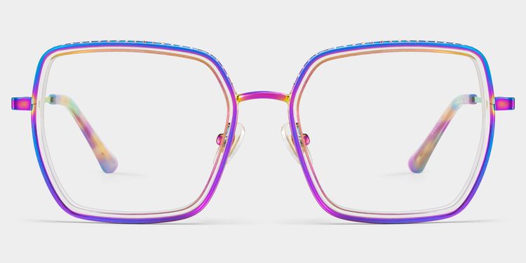 Fiona Square Iridescent Glasses