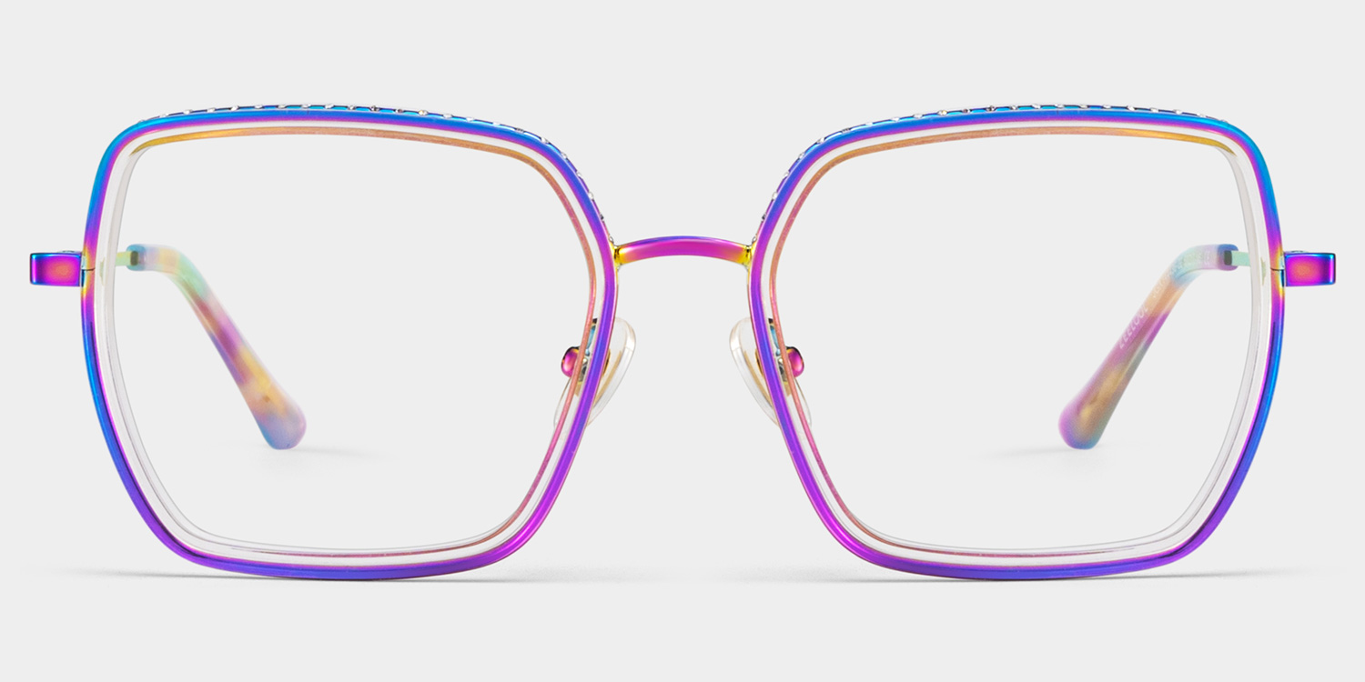 Fiona Square Iridescent Glasses