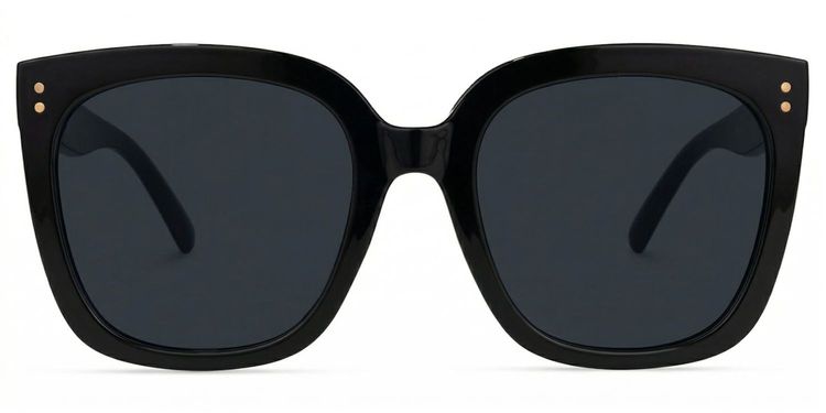 Ebony Square Black Glasses