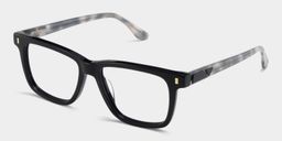 Travis Black Rectangle Glasses2
