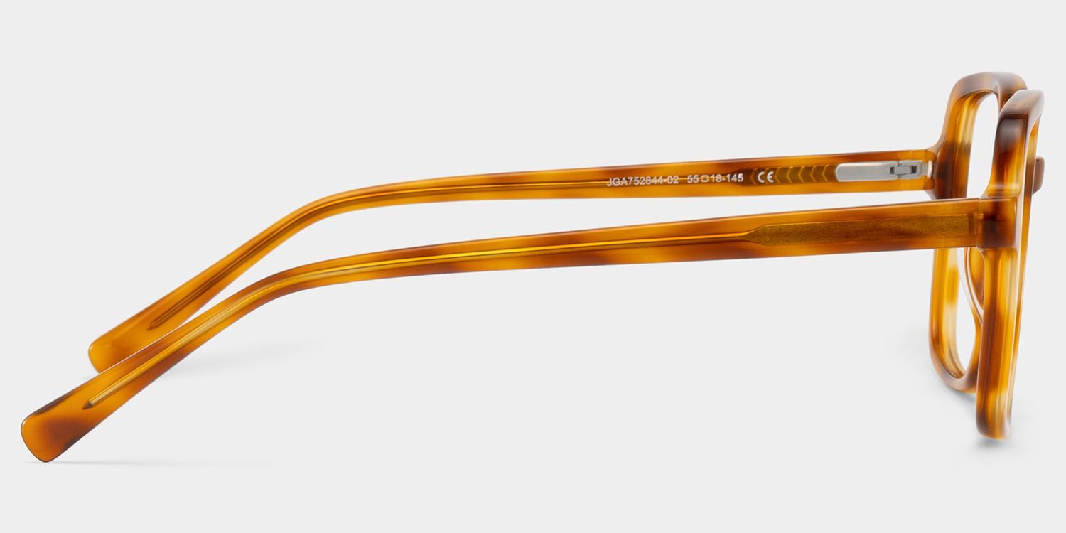 Kenneth Square Beige Tortoise Shell Glasses | ZEELOOL4