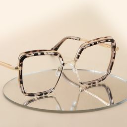 Cordaro Square Clear Tortoise Shell Glasses0