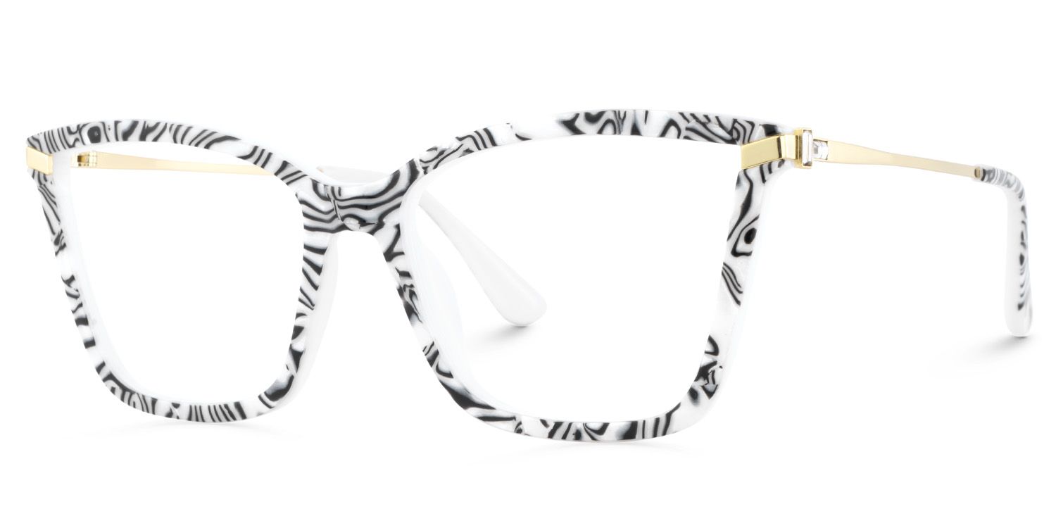Stephens Cateye with Zebra Glasses Oversized Frames | ZEELOOL Canada3