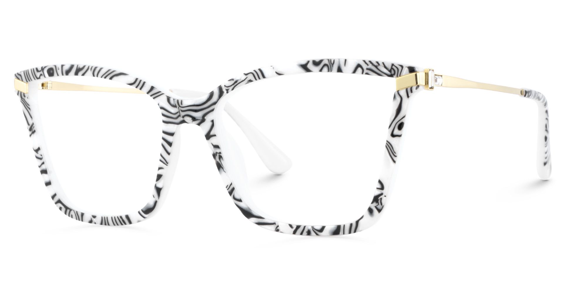 Stephens Cateye with Zebra Glasses Oversized Frames | ZEELOOL Canada3