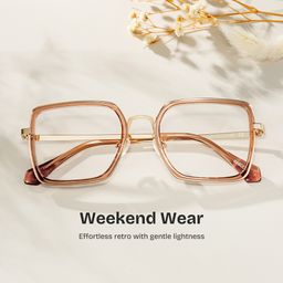 Shane Square Brown Glasses0
