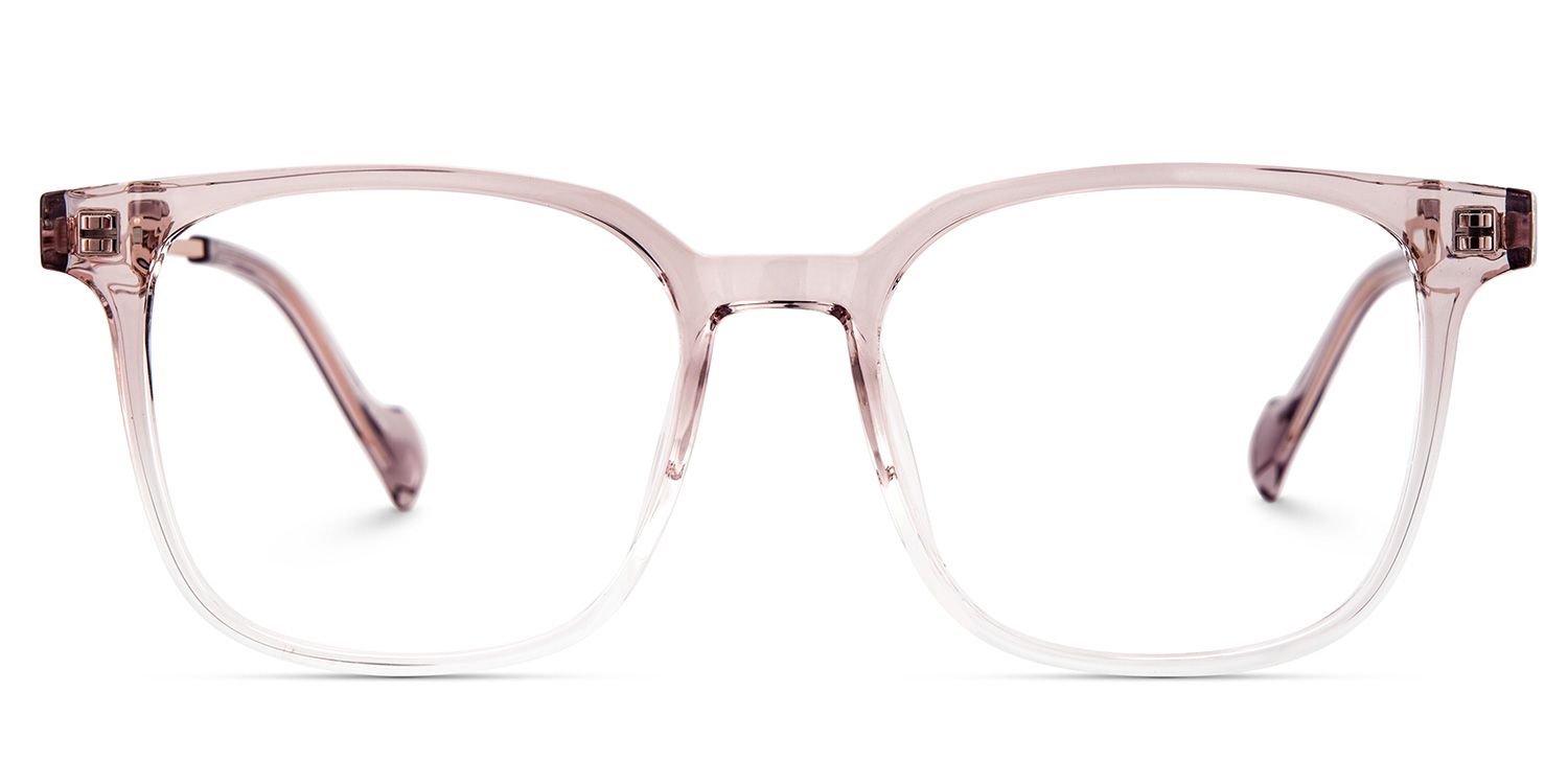 Chloe Pink Square Prescription Glasses | Zeelool1