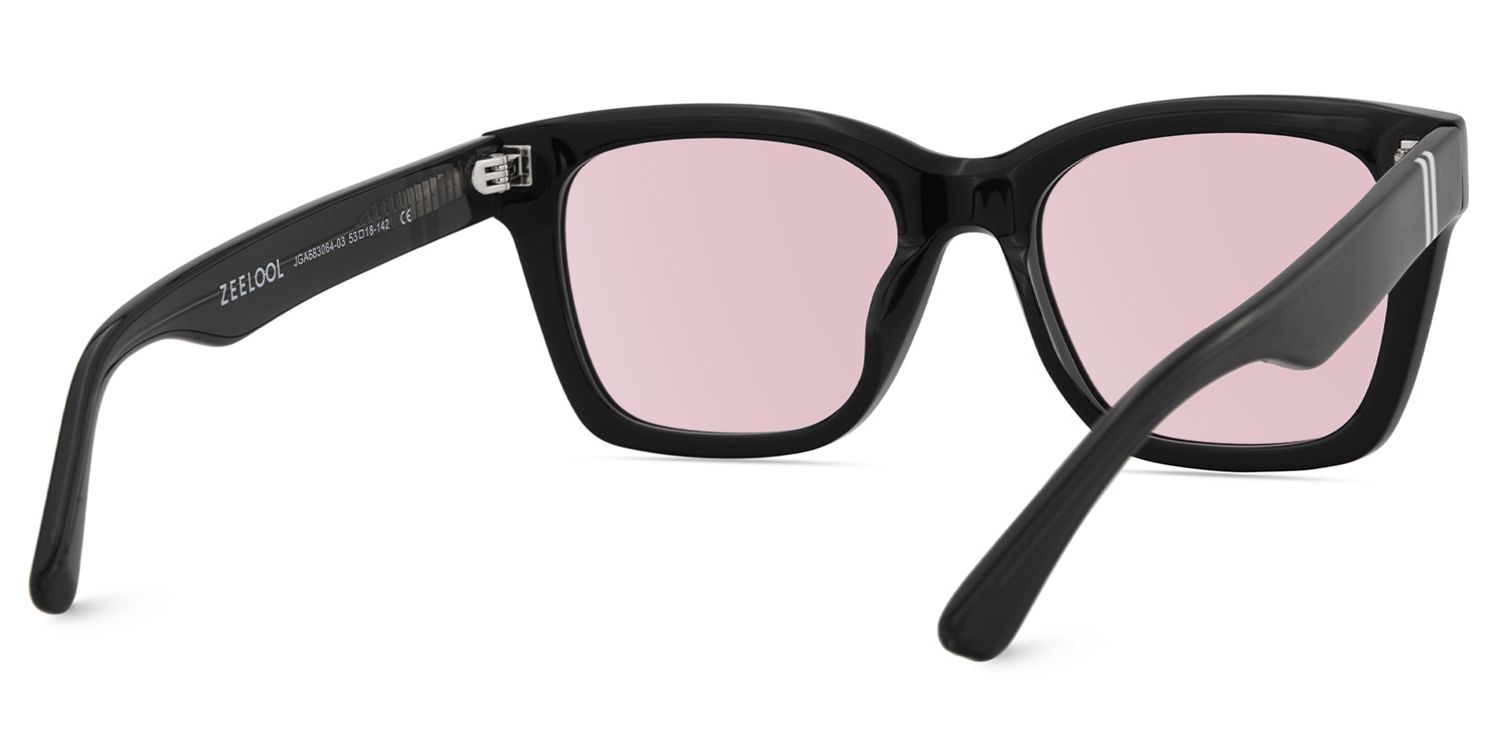 Gaydeh Acetate Black Frame Sunglasses | ZEELOOL CA4