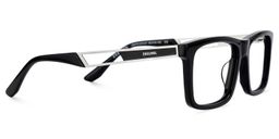 Osvaldo Rectangle Black Glasses4