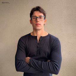 Alexander Rectangle Blue Glasses7