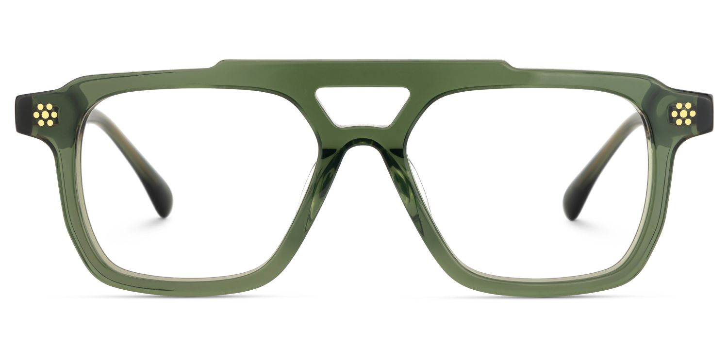 Mercurio Eyeglasses in Aviator Green Frame | ZEELOOL Canada1