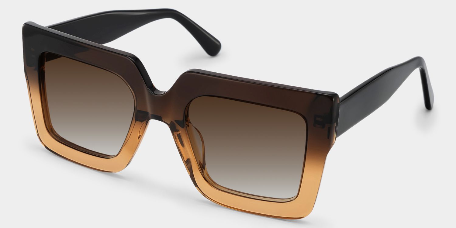 Brandon Brown Square Frame Glasses, Thick Tawny Frames2