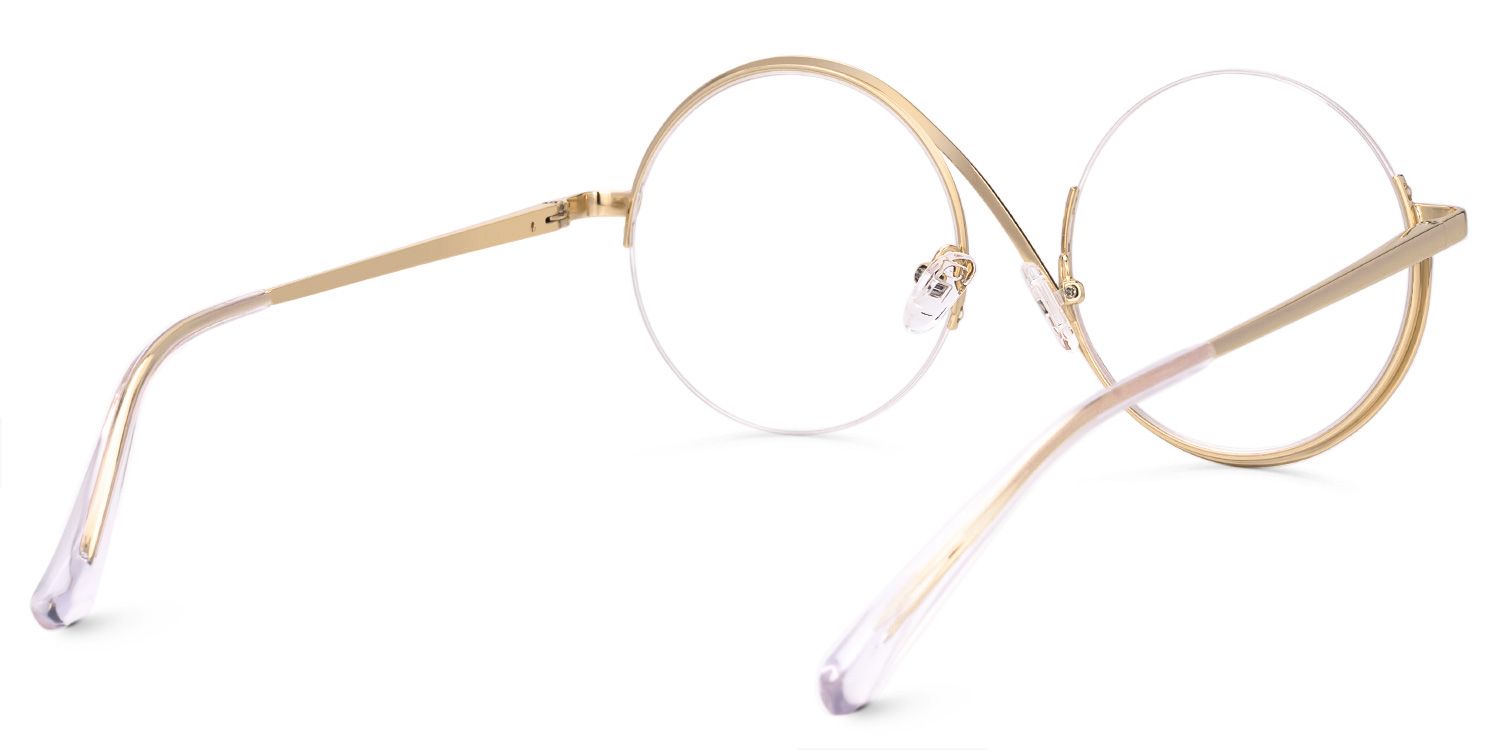 Flozif Round Rainbow Glasses in Semi-Rim  | ZEELOOL Canada3