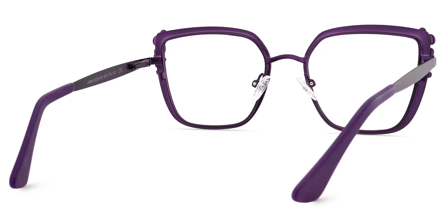 Women's Purple Glasses Frames in Square Shape4
