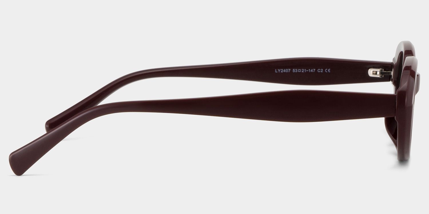 Zion Purple Frame Sunglasses with Oval Style | ZEELOOL CA3