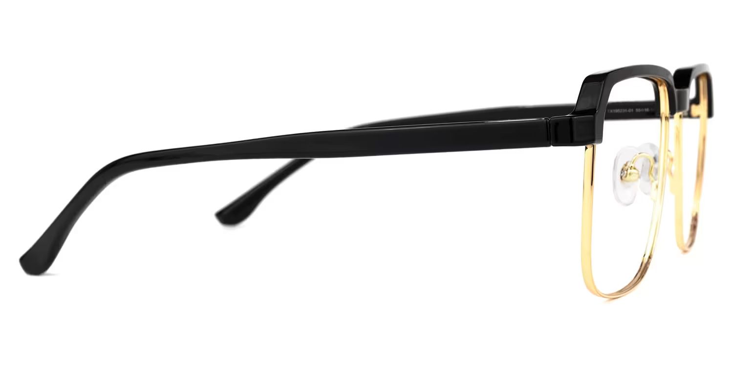 Cherron Browline Black-Gold Glasses | ZEELOOL Canada2