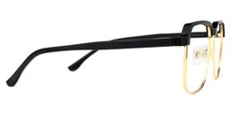 Cherron Browline Black-Gold Glasses2