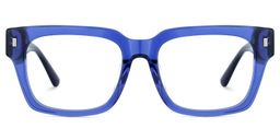 Fulford Blue Rectangle Glasses1