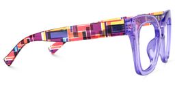 Malcolm Purple Square Glasses2
