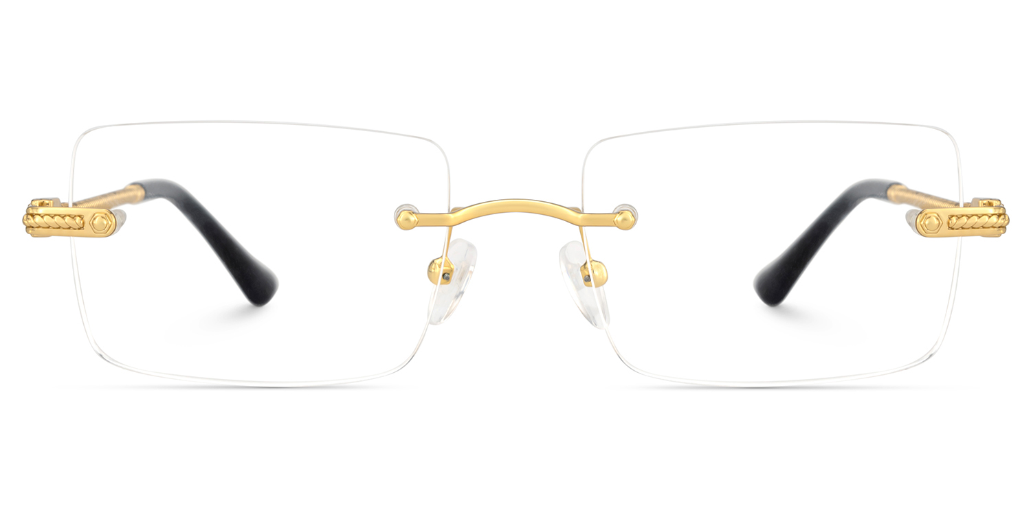 Peavy Rectangle Gold Glasses1
