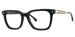 Charlton Rectangle Black Glasses3