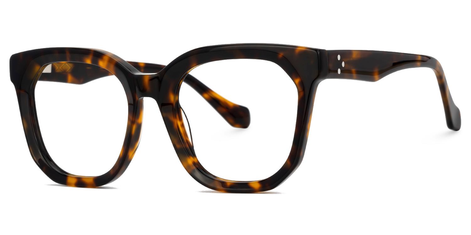 Beddoe Tortoise Square Acetate Full-Frame Eyeglasses | ZEELOOL Canada1