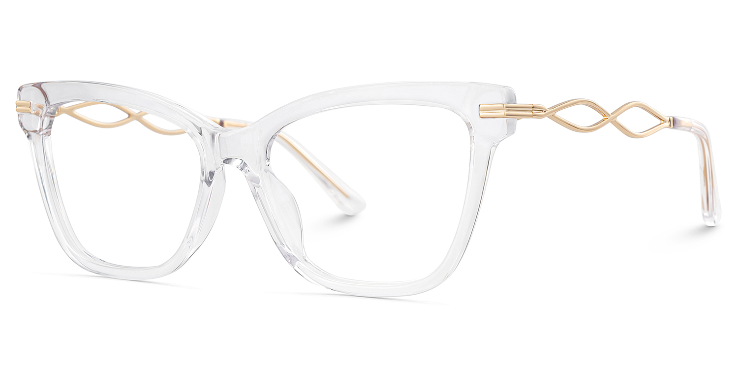 Mason Eyeglasses in Cat eye Crystal Frame | ZEELOOL Canada3