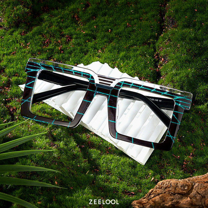 Ashlyne Big Black Square Glasses Frames for Men | ZEELOOL Canada4