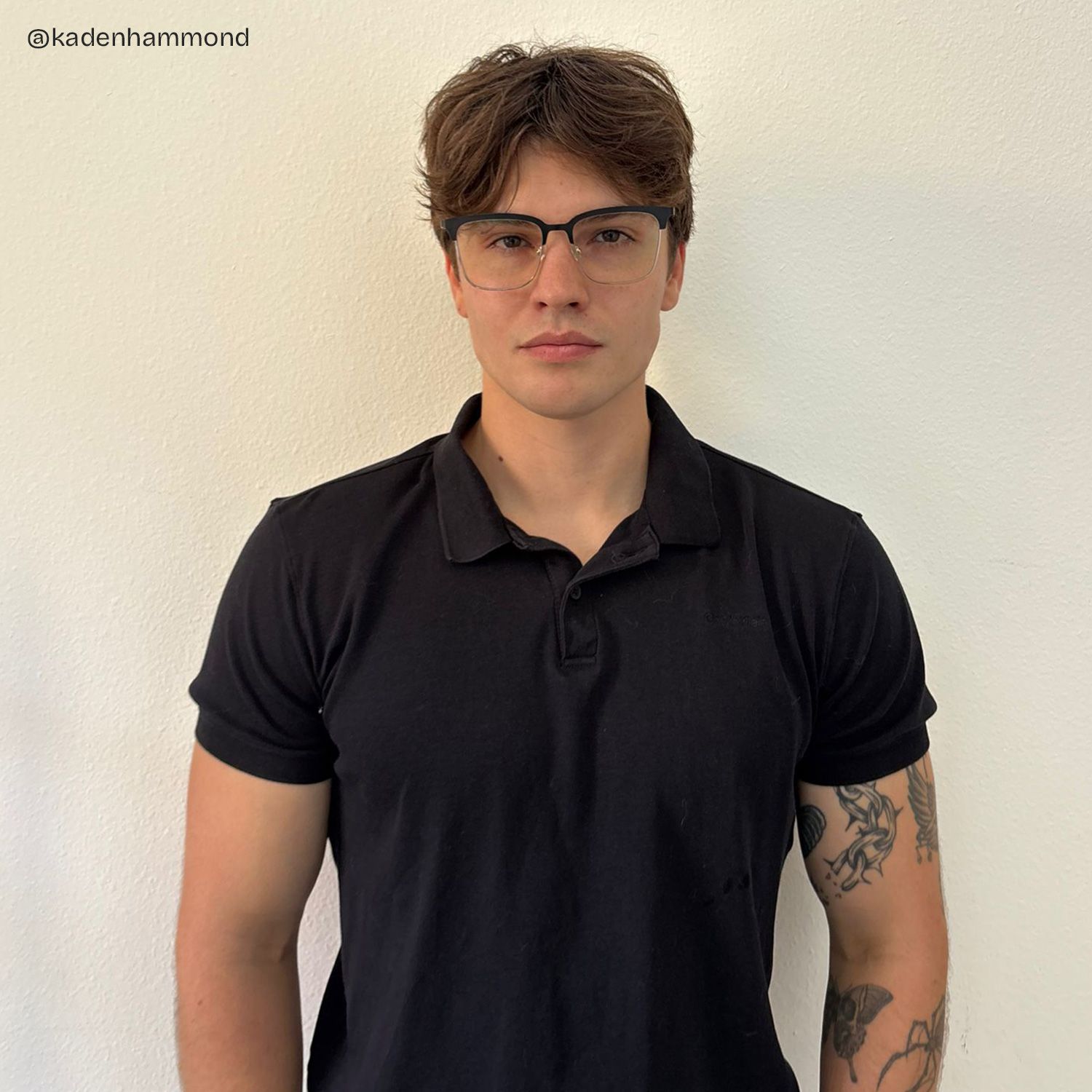 Cleo Black Gold Frame Glasses with Browline Frame Online | ZEELOOL Canada6