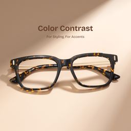 Axel Rectangle Tortoise Glasses0