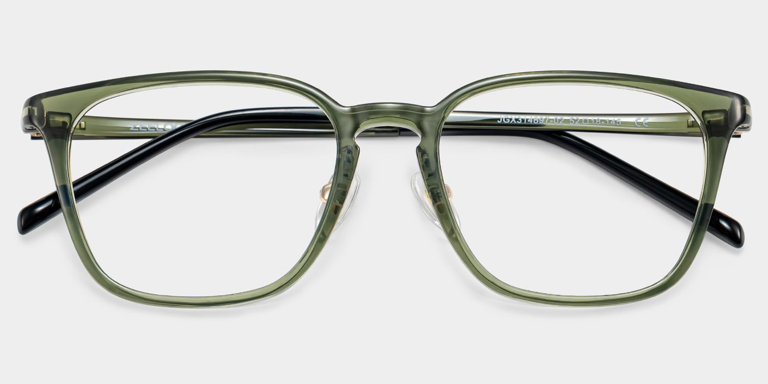 Lily Olive Green Glasses Frames for Women | ZEELOOL CANADA2