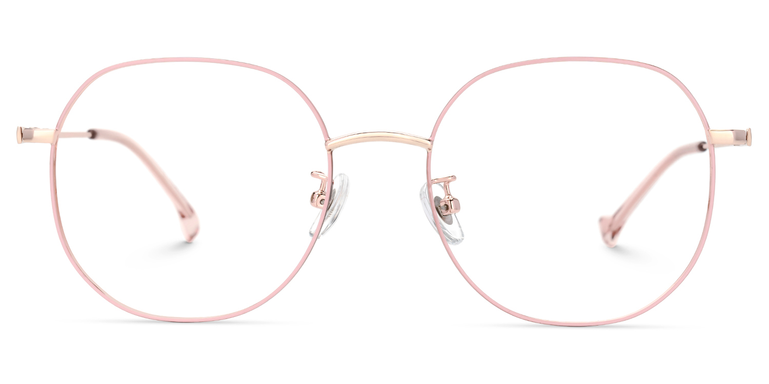 Qusay Round Pink Glasses | ZEELOOL Canada0