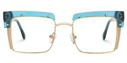 Kiana Square Blue Glasses0