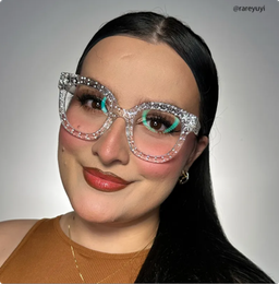 Kahle Cateye Clear Glasses4