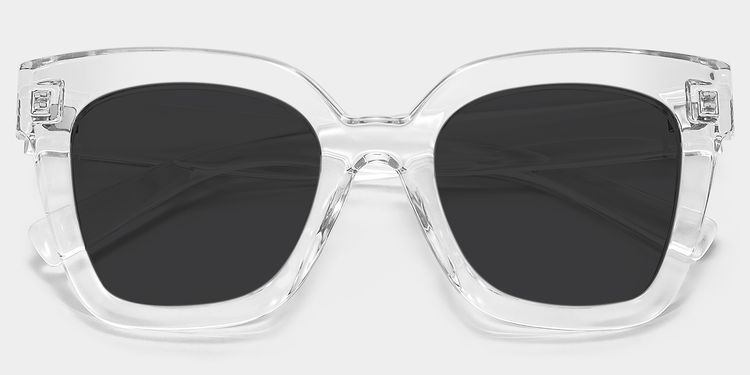 Malcolm Clear Square Sunglasses