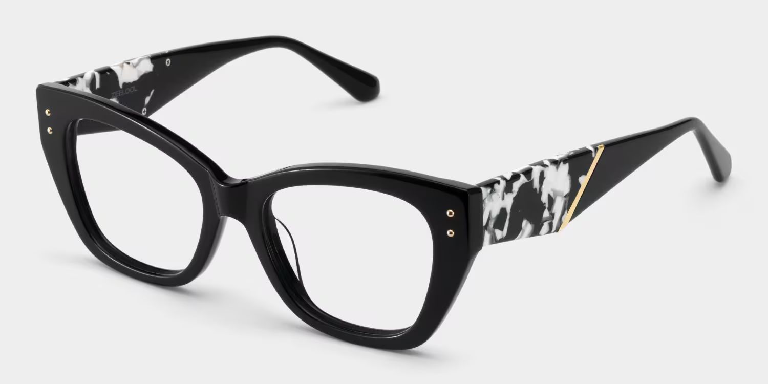 Skylar Black Frame Glasses with Butterfly Frame Online | ZEELOOL CANADA3
