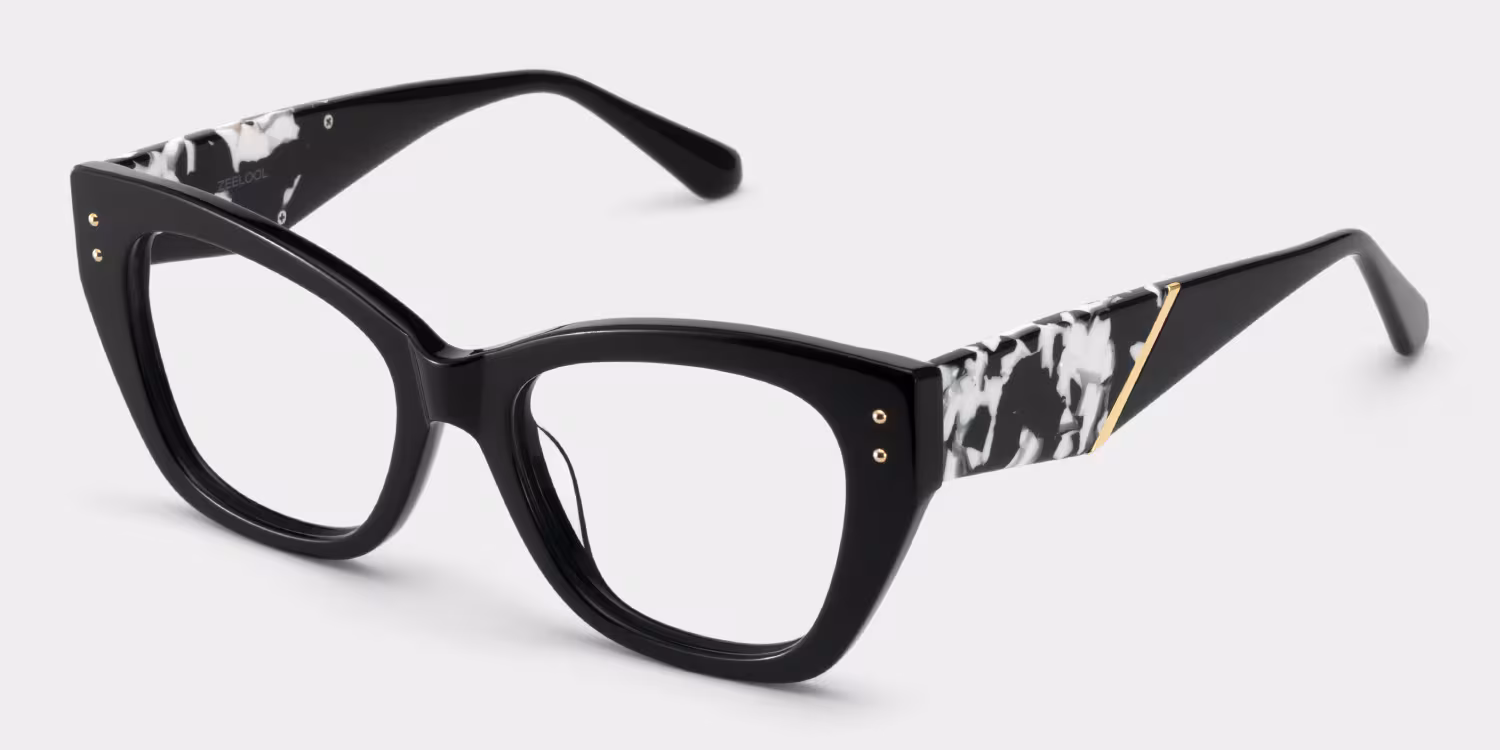 Skylar Black Frame Glasses with Butterfly Frame Online | ZEELOOL CANADA3