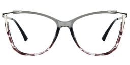 Losier Cateye Gray Glasses0